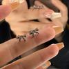 No es necesario quitarse los mini aretes de lazo al dormir, Aretes populares 2022, Aretes de diseño nicho para mujer, De alta gama