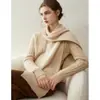 Bufanda 100% cachemira pura, calentador de cuello cálido de invierno, unisex, color liso, protector de cuello rectangular simple, chal pequeño