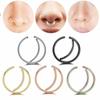 Europa y Estados Unidos Amazon explosiones anillo de nariz de acero inoxidable pinza para la nariz Bola de Diamante apertura y cierre giratorio joyería para perforaciones