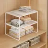 Estante Divisor de Armario, Estante de Almacenamiento Extensible para Dormitorio, Divisor de Gabinete, Divisor de Zapatero, Organizador de Almacenamiento