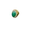 Nuevo anillo de jaspe de calcedonia, personalidad de nicho, moda, protección de color jade, anillo de galvanoplastia, suministro transfronterizo al por mayor