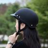 Casco para Vehículo Eléctrico, Medio Casco, Adecuado para Todas las Estaciones, para Hombres y Mujeres, Casco Ligero Harley, Protección Solar de Verano para Coche Eléctrico, Modelo Nuevo