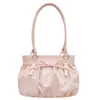 Bolsa grande da moda estilo coreano para mulheres, nova moda 2026 bolsa plissada nuvem, bolsa de ombro simples de grande capacidade