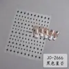 Adesivos para Nail Art de Estrela de Quatro Pontas, Estrelas Douradas e Prateadas, Designs de Estrelas Pretas e Brancas, Decalques com Adesivo Atrás, Adesivos de Unha Populares Transfronteiriços