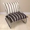 Sillón Individual de Lujo Ligero con Cojín Suave de Alta Elasticidad para Sala de Estar, Recepción, Descanso, Uso Doméstico, Cómodo Sillón Perezoso de Ocio con Respaldo