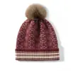 Gorro Tejido Grueso Cálido Protector de Orejas, Gorro de Invierno, Estilo Coreano Otoño e Invierno, Gorro de Cachemira Pura para Mujer, Gorro con Pompón para Mujer