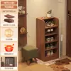 Armário de sapatos para entrada de casa, sapateira de parede integrada, prateleira de armazenamento multicamadas, armário de armazenamento de piso para corredor de entrada, armário de hall de entrada
