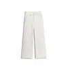 Essenciais para o Look de Primavera/Calça Jeans Branca Cropped com Stretch Quatro Vias 2026 Novo Estilo Versátil Emagrecedor 1020
