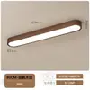 Luz de Pasillo Color Madera de Fresno, Luz Moderna Simple para Pasillo Largo, Luz de Entrada de Madera Maciza, Lámpara de Techo Estilo Chino