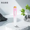 Encendedor alargado personalizado y creativo, portátil, recargable, con colores degradados, mini carga USB, metal y diseño a prueba de viento