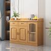 Aparador de Madera Maciza Sala de Estar Gabinete para Vino Gabinete de Té Multifuncional Cocina Gabinete de Té Doméstico Gabinete de Comida Armario Armario