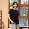 Novo Design de Camiseta de Manga Curta de Yun Yunxia Manga Curta em Cor Contrastante Casual Gola Polo Solta Roupa de Trabalho Camisa Slim