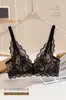 Lencería sexy de encaje original para mujeres con poco busto, push-up sin varillas, anti-caída, soporte lateral del busto, conjunto de sujetador de puro deseo