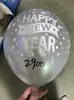 Balão de látex de 12 polegadas impressão formatura aposentadoria feliz ano novo balão redondo decoração cerimônia de inauguração presente
