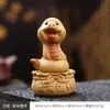 Mascota de té del zodíaco de arcilla púrpura Adorno creativo giratorio Mesa de té para girar la fortuna Escritorio de té Juguete de té Decoración de escritorio de oficina