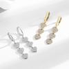 Pendientes largos con borlas de estilo coreano, ligeros, de lujo, con diseño de nicho, de alta gama, con incrustaciones de circonitas que combinan con todo para mujer.