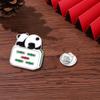 Broche Insignia Panda Mahjong Lindo de Dibujos Animados Europeo y Americano Estilo Chino Pareja Moda Nacional Hebilla para Bolsa Accesorios Insignia de Estudiante