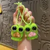 Llavero Colgante Creativo de Rana Pellizcable Dibujo Animado Descompresión Ojos Saltones Colgante de Bolsa Regalo Pequeño Venta al por Mayor