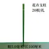 20 Postes de Soporte para Plantas, Pilares para Flores, Postes Fijos para Árbol del Dinero, Cubierta Protectora de Alambre de Atar Gratuita, Postes Sólidos de Alambre de Hierro