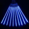 Luces de Cadena de Lluvia de Meteoros LED Transfronterizas Parpadeantes Impermeables Luces Decorativas de Navidad Iluminación de Calle Festiva para Proyectos Luces Colgantes para Árboles