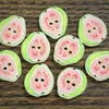 Botones de dos agujeros de fruta de verano guayaba, pasador de pelo DIY, bolsa, accesorios decorativos hechos a mano, botones de resina para cárdigan de punto
