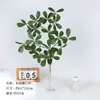 Folha de Eucalipto Artificial Galho Único Decoração de Mesa Planta Verde com Adesivo Galho Falso Folha Sete Estrelas Ornamento de Planta Verde Artificial