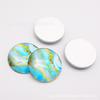Parches Decorativos de Vidrio de Fondo Plano con Patrón de Mármol de Colores en Varios Tamaños, Piedras de Tiempo Redondas, Accesorios Decorativos Hechos a Mano para Manualidades