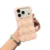 Funda de teléfono de lunares de macarrón de dopamina adecuada para Apple 18 Pro Max, 17/16, diseño simple de ventana grande para niñas, 15