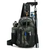 Nueva Bolsa de Hombro para Equipo de Pesca Multifuncional Bolsa de Cintura para Equipo de Pesca Resistente al Agua y al Desgaste Bolsa Cruzada de Almacenamiento para Pesca