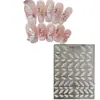 Pegatinas de Ala de Mariposa para Uñas Artísticas 5D Sombra de Mariposa Adhesivas Estéreo Impermeables Pegatinas de Decoración de Uñas Gradiente Iridiscente Estéreo Impermeables