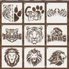 Amazon Cross-border Template de Pintura Vazada DIY Quadro de Desenho para Graffiti Suporta Personalizado PET Decoração de Festival Template para Tinta Spray