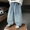 2034 Jeans de Primavera y Otoño para Niños 2026 Nuevo Estilo Infantil Estilo Coreano Fresco Atractivo Pantalones de Pierna Recta Pantalones Largos para Niño Pequeño Bebé