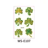 Nuevo Producto Transfronterizo: Calle. Pegatinas de Tatuaje de Brillo del Día de San Patricio, Pegatinas de Tatuaje de Trébol para Fiesta del Festival Irlandés