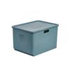 Venta al por mayor de fábrica con caja de almacenamiento con tapa de plástico PP para acabado de artículos diversos, caja pequeña para acabado de juguetes escolares de jardín de infantes