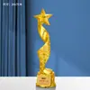 Novo Troféu Criativo de Resina com Cristal para Competições Infantis de Música, Canto e Dança, Medalha de Prêmio Especial para o Dia das Crianças