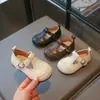 Zapatos de Cuero para Bebé Niña Primavera y Otoño 1-3 Años Mary Jane Suela Suave Antideslizantes Zapatos de Cuero para Niños Niñas