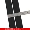 Banda Elástica de Terciopelo de Poliéster de Alta Elasticidad Negra y Blanca de 1-10 cm, Dobladillo de Leggings Cepillado de Nailon Imitación con Alta Elasticidad
