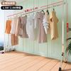 Secador de Roupas Dobrável de Chão Personalizado com Haste Única Aço Inoxidável para Interior Varanda Varal para Secar Roupas Artefato para Secar Colcha de Bebê