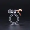 Acessórios para Brincos DIY Clipe de Orelha U-Shaped de Resina Japonês e Coreano Invisível Conversor para Brincos de Argola de Metal Brincos Sem Furo