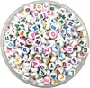 Los más vendidos de Amazon 400 Piezas Cuentas de Letras Inglesas Lavadas 4x7mm Cuentas de Letras Acrílicas Accesorios de Bricolaje para Niños