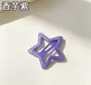 Pinzas para el pelo de estrella de cinco puntas para niños, pinzas de garra pequeñas y coloridas, pasadores para bebé, pinzas para el flequillo, BB clips de estrella, accesorios para el cabello, tocados