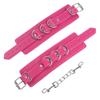 Venta al por mayor de productos Sm para adultos, Esposas de PU de tres anillos semicirculares para parejas, Juguetes alternativos de flirteo, bondage y entrenamiento Sm