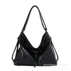 Bolso de gran capacidad con diseño de nicho moderno, nuevo y elegante bolso de hombro tipo tote de color liso con textura para mujer, otoño e invierno 2026