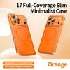 Adecuado para iPhone 17 Pro Max Funda de Teléfono con Marco de Metal, Apple 16 Ventana Grande Magnética Mate Succión 15 Funda Protectora