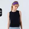 Nuevo Estilo Primavera y Verano Chaleco Deportivo de Yoga para Mujer, Cuello Redondo, Holgado, Transpirable, Top sin Mangas, Cubre Ropa de Running de Secado Rápido, Ropa de Fitness