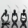 Ornamento artesanal criativo abstrato simples para pensamento esquerdo e direito, artesanato, decorações para mesa de casa e empresa, atacado