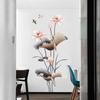 GS9580 estilo chinês lotus sala de estar papel de parede autoadesivo sofá fundo parede adesivo de parede decorativo papel de parede