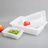 Suministrado Directamente por el Fabricante, Caja de Almacenamiento Plástica Blanca Pe Baja, Contenedor Cuadrado para Uso Doméstico, Adecuado para Olla Caliente Picante, Puestos de Barbacoa, Congelador, Bandeja de Hielo, Portátil