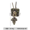Manija de Crisantemo Dorado con Anillo para Tirar la Aguja Manija de Lata de Té Manija de Mueble Antiguo Manija de Cajón de Mesa de Té