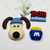 Decoración de Funda de Teléfono de Perro Volador de Epoxi de PVC Parche de Goma Suave Amuletos para Zuecos Accesorios DIY para Botellas de Agua Pegatinas 3D